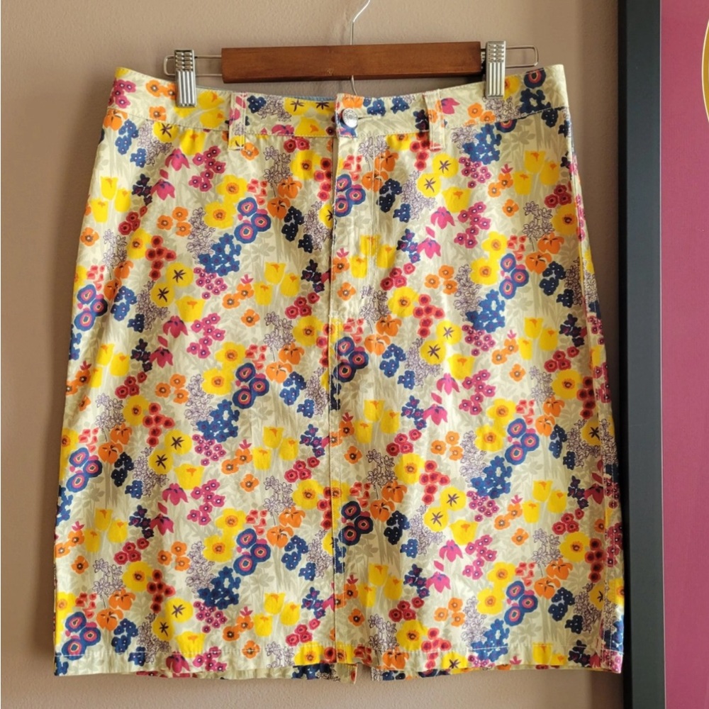 Tommy Hilfiger Women’s Colorful Floral Mini Skirt Size 10 Back Pocket Boho Y2K